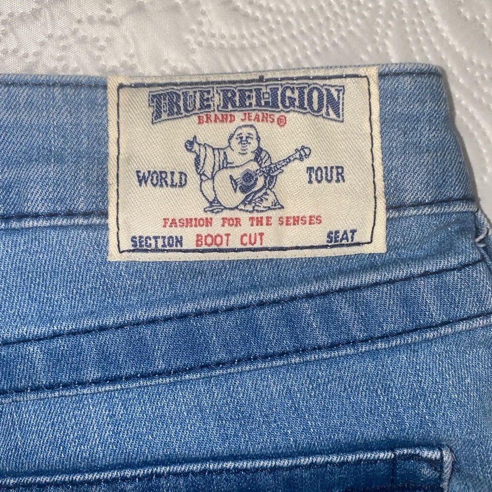 True Religion Women's Skinny Light Blue Denim Jeans - Picture 6 of 9